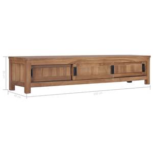 Meuble tv Marron - Bois massif - Bois/Imitation - 150 x 30 x 150 cm