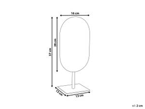 Kosmetikspiegel CANTAL Gold - Metall - 43 x 13 x 21 cm