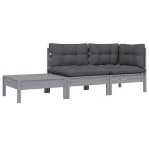 Salon de jardin (lot de 3) 3012138-3 Gris