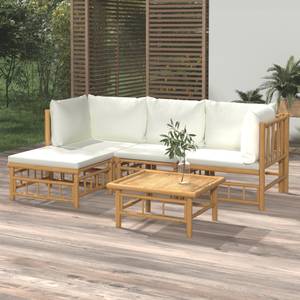 Garten-Lounge-Set 3028492-4 (5-teilig) Braun - Cremeweiß - Weiß