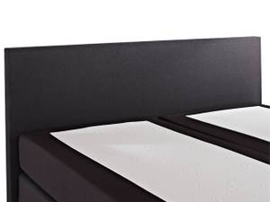 Doppelbett PRESIDENT Schwarz - Silber - 170 x 90 x 210 cm - Textil
