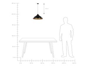 Lampe suspension ISKAR Noir - Doré