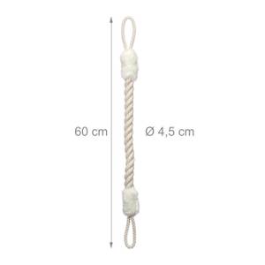 Butoir de porte blanc en lot de 2 Blanc - Textile - 5 x 60 x 5 cm