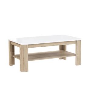 Table Basse Plateau laqué Blanc ALEXIANE Marron - Bois manufacturé - 110 x 45 x 60 cm