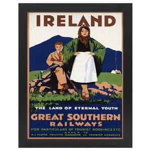 Bilderrahmen Poster Ireland Schwarz