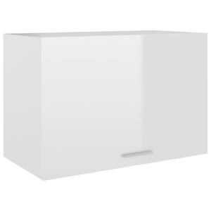 Armoire suspendue Blanc brillant - Blanc - 60 x 40 cm