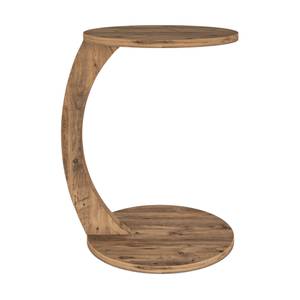 Table d’appoint Holeby ronde naturel Marron