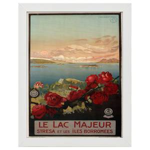 Bilderrahmen Poster Le Lac Majeur Weiß