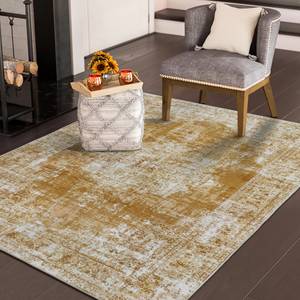 Tapis Oriental - Lavable-Jaune - 120X160 Jaune - 120 x 160 cm