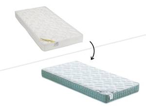 Matelas classique ORTHOLATEX Blanc - Textile - 90 x 17 x 190 cm