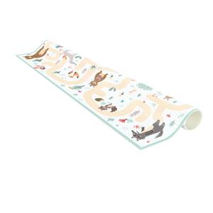 Waldtiere - Freunde auf dem Waldweg Vinyl-Teppich - Spielteppich Waldtiere - Freunde auf dem Waldweg - Querformat 2:1 - 160 x 80 cm