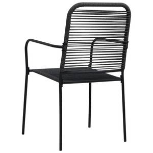 Chaise d'extérieur Noir - Métal - 54 x 86 x 56 cm