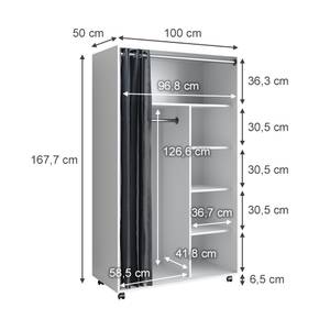 Kleiderschrank Doros 40591 Weiß