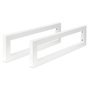 Console murale, jeu de 2 500x150mm blanc Blanc