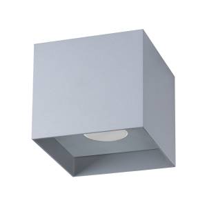 Deckenleuchte Hati Grau - Metall - Stein - 12 x 11 x 12 cm