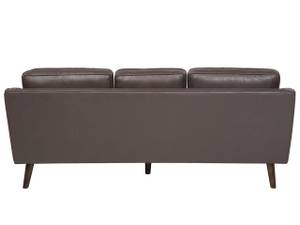 3-Sitzer Sofa LOKKA Braun - Eiche Dunkel