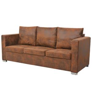 Sofa(2er Set) 3001407-2 Braun - Holzwerkstoff - Kunstleder - 137 x 82 x 73 cm