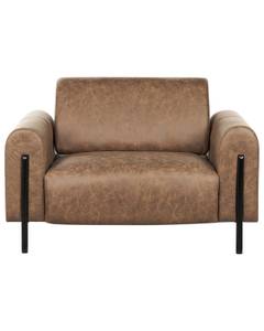 Fauteuil ASKIM Noir - Marron