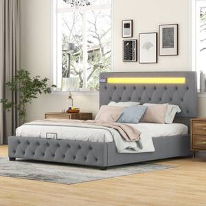 Doppelbett M201-01 Grau