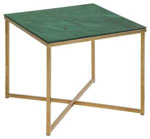 Table d'angle Alisma Vert - Verre - 50 x 42 x 50 cm