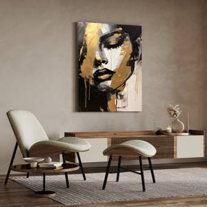 Leinwandbild Frau GESICHT Glamour Stil 30 x 40 x 40 cm