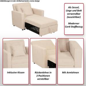 Schlafsessel L90 Grau