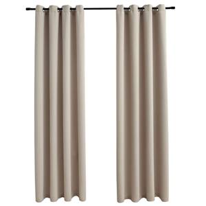 Vorhang (2er Set) 299291 Beige - Höhe: 225 cm