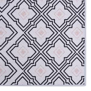 Tapis Beige - Noir - Textile - 160 x 1 x 230 cm