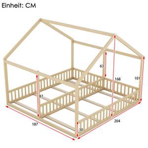 Kinderbett Hausbett Thalassa Ⅳ Holz