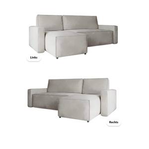 Ecksofa Eckcouch Lugi L Form Sofa Cremeweiß - Ecke davorstehend links