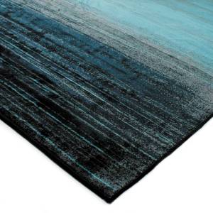 Tapis VISCOSE ROYALE Bleu - Textile - 160 x 230 x 230 cm