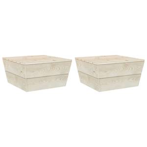 Gartentisch Braun - Massivholz - Holzart/Dekor - 60 x 30 x 60 cm