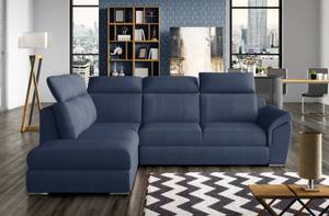 Ecksofa LORET Blau - Ecke davorstehend links