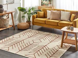 Teppich AKOREN Beige - Braun - Naturfaser - 200 x 200 x 200 cm