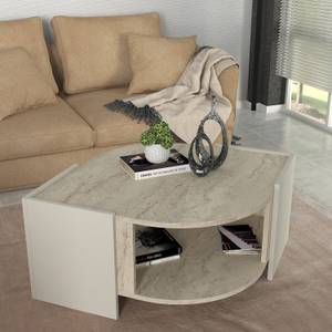 Couchtisch in Granit Optik Beige - Holzwerkstoff - 75 x 40 x 75 cm