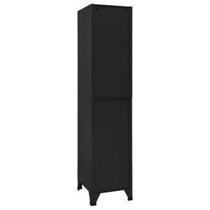 Armoire à casiers 294428-2 Noir - Profondeur : 45 cm