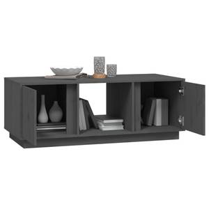 Couchtisch D843 Grau - Massivholz - 50 x 40 x 110 cm