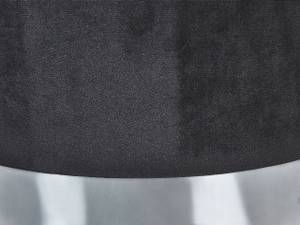 Pouf DORIS 2-tlg Schwarz - Silber - Textil - 35 x 44 x 35 cm