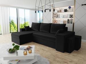 Ecksofa Kansas Lux Schwarz