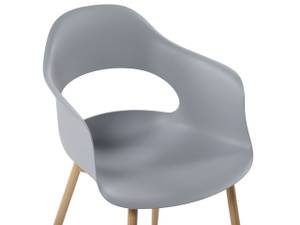 Chaise de salle à manger UTICA Gris - Gris lumineux - Chêne clair