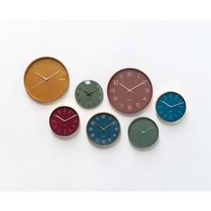 Horloge murale Lofty Fer - Rouge