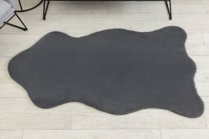 Tapis New Dolly Peau G4337-2 Gris Gris - Textile - 60 x 1 x 90 cm