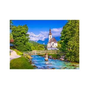 Puzzle Sie Kleine Kirche in Ramsau Papier - 24 x 5 x 34 cm