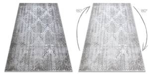 Teppich Acryl Valencia 6177 Ornament Grau - Kunststoff - Textil - 80 x 1 x 150 cm