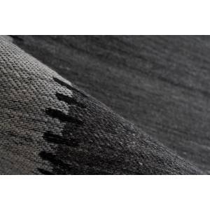 Tapis de salon moderne en laine EAGLE Anthracite - 80 x 150 cm