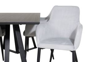 Essgruppe Marina 31 (5-teilig) Grau - Massivholz - 90 x 75 x 180 cm