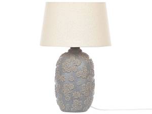 Tischlampen FERREY Beige - Grau - Weiß - Keramik - 30 x 46 x 30 cm