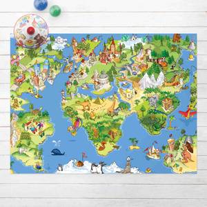 Great and funny Worldmap 240 x 180 cm