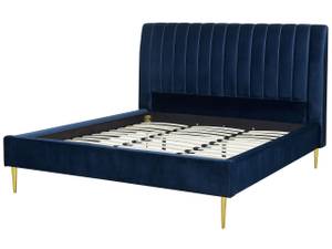 Doppelbett MARVILLE Blau - Marineblau - Breite: 198 cm