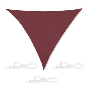 Voile d'ombrage triangle brun rouge 500 x 430 cm